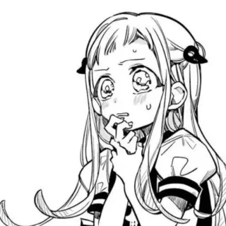 🥬 d8c6a993 Yashiro Nene Toilet-bound Hanako-kun Anime, Manga, Traurig, Weinend, Charakter, Toiletten-Hanako-kun telegram sticker