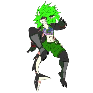 🦈 00c4bd46 Антро, Акула, Фурри, Монстр, ОС telegram sticker