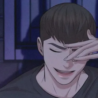 🐚 9b7e09c2 男人, 脸, 微笑 telegram sticker