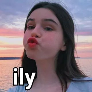 💗 0d501393 ily ily, love, expression, teen, affection telegram sticker