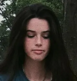 ✨ 1adb4211 woman, portrait, brunette, girl, person, face, outdoors telegram sticker