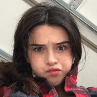 ✨ 3e184152 woman, girl, teenager, portrait, face, expression, selfie telegram sticker