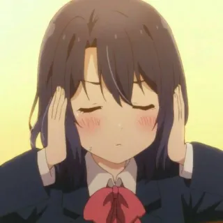 🧊 27b01899 Anime, Cô gái, Hoạt hình, Dễ thương, Đồng phục học sinh, Đỏ mặt telegram sticker