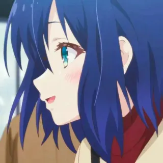 🧊 98cff77a Anime, cô gái, tóc xanh, hoạt hình, dễ thương telegram sticker