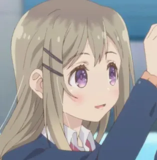 💈 c63d0a3b 애니메이션, 소녀, 귀여운, 교복 whatsapp sticker