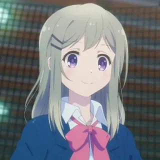 💈 cd2171af 애니메이션 소녀, 만화, 인물 사진, 귀여운, 웃는 whatsapp sticker