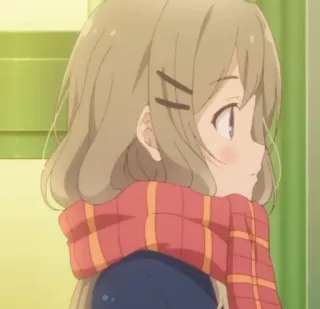 💈 f0cdb4d0 애니메이션, 소녀, 머플러, 만화, 귀여운, 인물 사진 whatsapp sticker