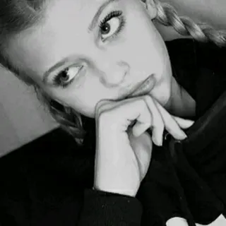 ™ 73e58303 garota, retrato, preto e branco, mulher jovem, adolescente, selfie telegram sticker