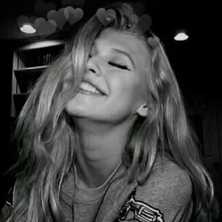 😹 817d12e1 adolescente, sorriso, corações, retrato, mulher, menina, loira telegram sticker