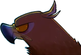 😠 23e20203 ptak, orzeł, zwierzę, dzika przyroda, zły telegram sticker