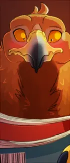 🧐 23e7e5f6 orzeł, ptak, zwierzę, kreskówka, portret telegram sticker