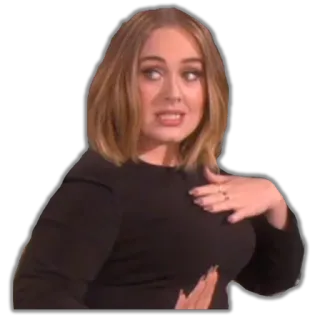 😅 2bb17a75 Adele อเดล, นักร้อง, คนดัง, ผู้หญิง, ภาพเหมือน telegram sticker
