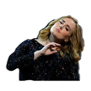 😌 3193f7cb Adele นักร้อง, ผู้หญิง, คนดัง, เพลง, ศิลปิน telegram sticker