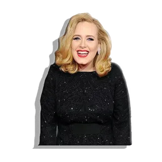 😅 58e9331d Adele อเดล, นักร้อง, คนดัง, ผู้หญิง, ผมบลอนด์ telegram sticker