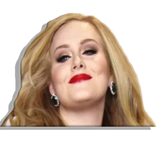 😊 aa6fde1f Adele นักร้อง, ผู้หญิง, คนดัง, เพลง telegram sticker