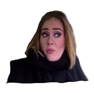 😳 c190a0fa Adele อเดล, นักร้อง, สีหน้า, คนดัง, ผู้หญิง telegram sticker