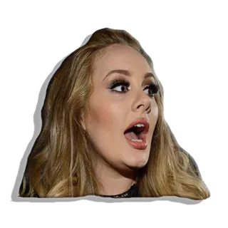 😳 de796684 Adele นักร้อง, คนดัง, ผู้หญิง, เพลง telegram sticker
