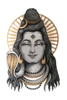 ✨ 0b418870 Shiva ॐ ヒンドゥー教, 神, シヴァ神, オーム, インドの神, 宗教的アイコン telegram sticker