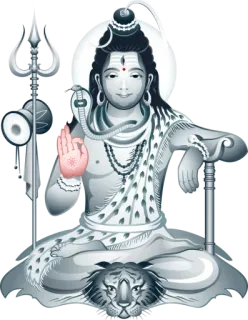 ✨ 6166f32a Shiva シヴァ, ヒンドゥー教, インドの神, 三叉槍, コブラ, スピリチュアル, 神 telegram sticker