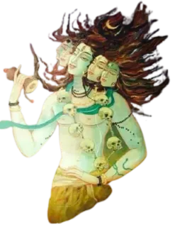 ✨ 90fdd98d Shiva ヒンドゥー教, 神, 神様, 頭蓋骨, インド, 宗教 telegram sticker