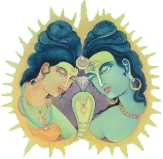 ✨ 9d95dc3f Shiva ヒンドゥー教, インド文化, シヴァ, パールヴァティー, スピリチュアリティ, 神, 宗教 telegram sticker