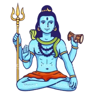 ✨ a9d1e3e9 Shiva ヒンドゥー教, シヴァ, 神, インド文化, ヨガ, 瞑想 telegram sticker