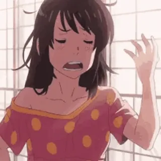 🤦 e4cf187c Anime, Gadis, Sedih, Kesal, Kartun, Karakter whatsapp sticker