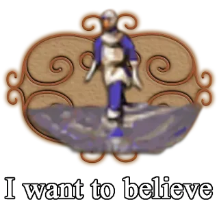 🌊 c1b868c8 I want to believe glauben, ufo, alien, raumschiff telegram sticker