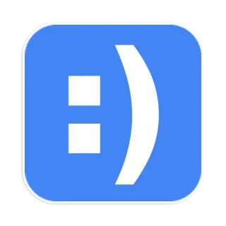 💬 040cf28f Emoticon, Smiley, Emoji, Blau telegram sticker