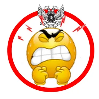 😠 b1499221 marah, emoji, merah, lingkaran telegram sticker
