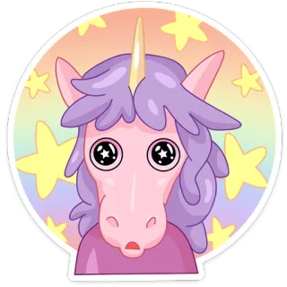 🌈 56806e03 Lady Rainicorn Adventure Time 独角兽, 卡通, 探险活宝, 可爱, 彩虹姐姐, 星星 telegram sticker