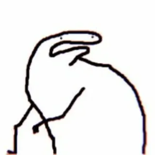 😨 64faf72e Monigote, Garabato, Dibujo, Divertido, Minimalista telegram sticker