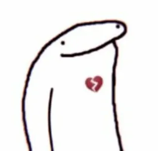 💔 686a001d desamor, tristeza, corazón roto, emocional, minimalista, dibujos animados telegram sticker