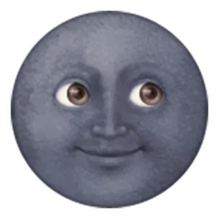 🤪 83dfd2d3 mặt trăng, khuôn mặt, biểu tượng cảm xúc, thiên thể, đêm, bầu trời telegram sticker
