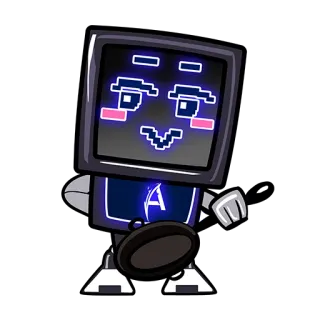 ☺️ 03f93ad0 A 로봇, 만화, TV, 캐릭터, 귀여운 telegram sticker