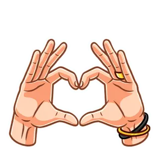 ❤️ 6ca95114 하트, 손, 사랑, 손가락, 제스처, 보석 telegram sticker