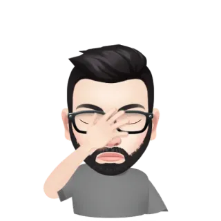 ✳️ 16850f59 Facepalm, Delusione, Imbarazzo, Vergogna, Frustrazione telegram sticker