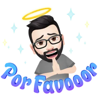 ✳️ a94d2d94 Por Favor per favore, preferito, angelo, scintillante, animato telegram sticker
