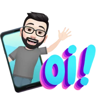 ✳️ ac65d84c Oi! saluto, ciao, salutare, uomo, cartone animato, avatar telegram sticker