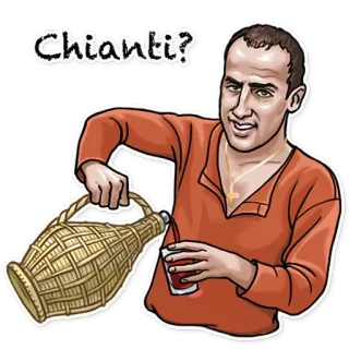 🍷 dcfe3993 Chianti? Chianti, Vinho, Italiano, Bebida, Servindo telegram sticker