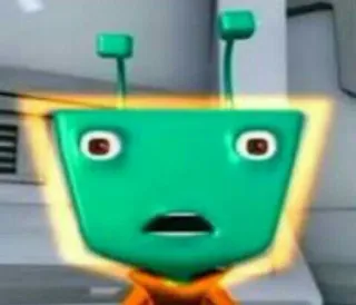 🌟 f772cd71 cartoon, alien, green, surprise, shock whatsapp sticker