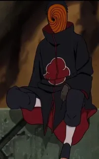 ⛰️ 53169956 Tobi Naruto Anime, Charakter, Maskierter Mann, Tobi, Akatsuki, Naruto telegram sticker