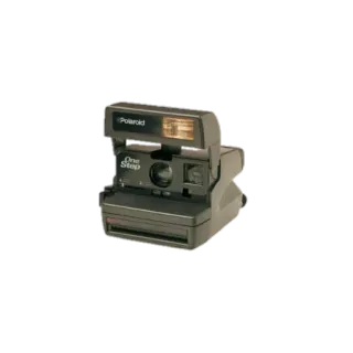 📸 c10a67b5 Polaroid One Step カメラ, ポラロイド, one step, ヴィンテージ, 写真, インスタントカメラ telegram sticker