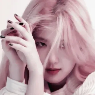 🥏 796789e0 Rose 가수, 분홍머리, 케이팝, 장미, 한국 telegram sticker