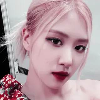 🥏 8c446a91 Rose 로제, K팝, 가수, 블랙핑크, 아이돌, 연예인, 여자, 초상화 telegram sticker