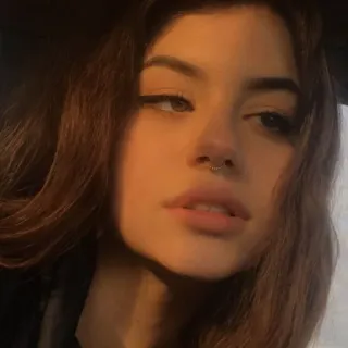 💞 7783a00a phụ nữ, chân dung, cô gái, khuôn mặt, vẻ đẹp, tóc nâu whatsapp sticker