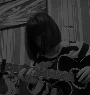 💜 3424107e Inertia gitar, musik, lagu, orang, alat musik telegram sticker