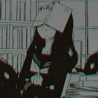 😭 ac06da26 Anime, Manga, Fille, Livre, Sommeil, Bibliothèque telegram sticker