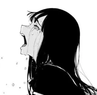 😭 bf3cbfac Anime, Pleurs, Triste, Larmes, Manga, Émotionnel, Dépression telegram sticker