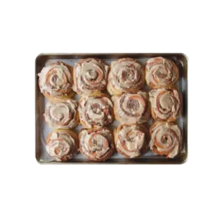 🥯 5cbfc35f food, dessert, cinnamon rolls, baked goods, sweet whatsapp sticker